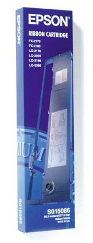 Картридж Epson S015086 для Epson FX/LQ2170/2180 черный - фото №1