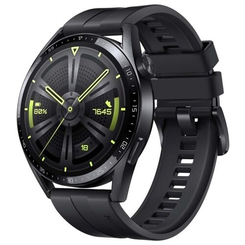 Умные часы и браслеты Huawei GT 3 JPT-B19 Black SS / Black Fluoroelastomer
