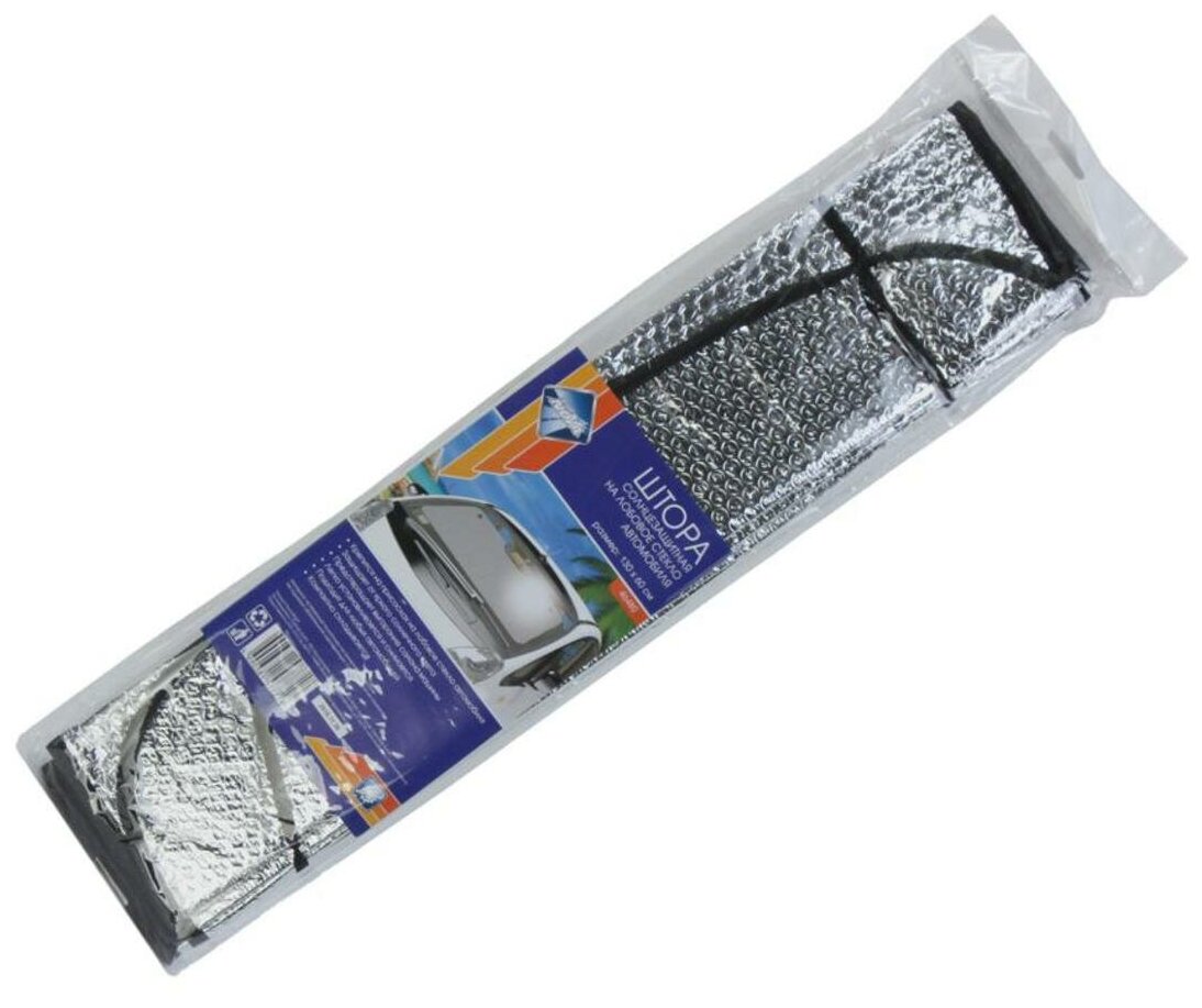 фото Штора солнезащитная NOVA BRIGHT под лобовое стекло 130х60см