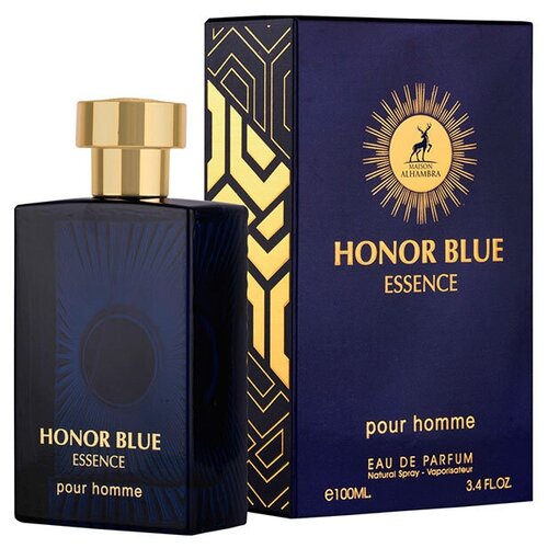 Lattafa men (maison Alhambra) Honor Blue Essence Туалетные духи 100 мл.