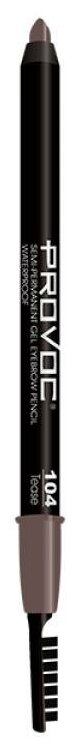 Provoc Eye Brow Liner 104 Tease Полуперм. гелевый карандаш для бровей (светло-корич) 1,2 г