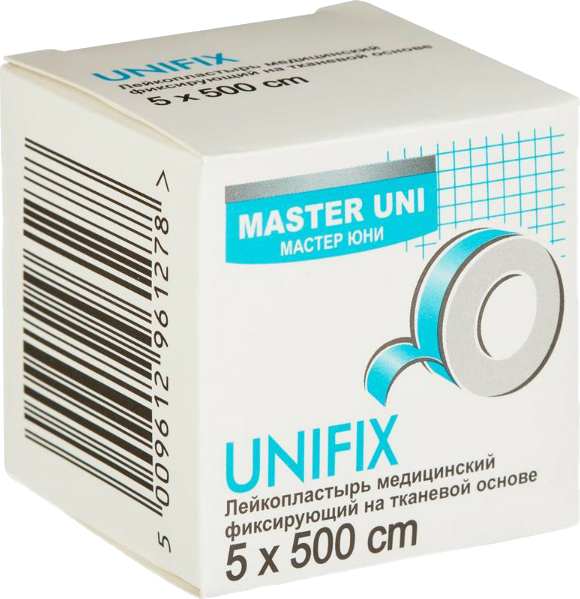 Master Uni Unifix Лейкопластырь на тканевой основе 5 х 500 см 1 шт