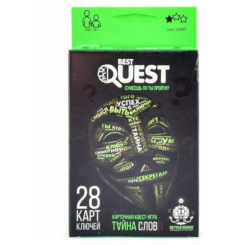 Настольная игра Danko Toys Best Quest Тайна слов настольная квест игра best quest тайна слов