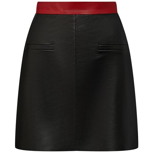 Юбка, мини, подкладка, размер S, черный