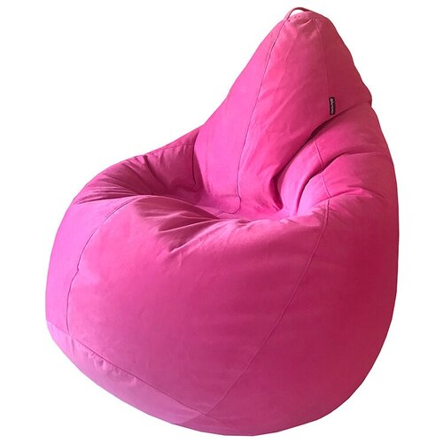фото Кресло мешок папа пуф кресло мешок велюр розовый (размер l)