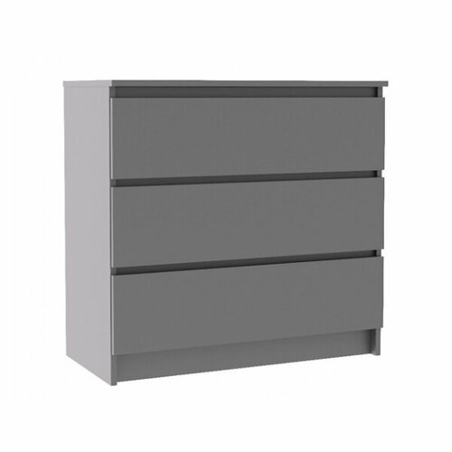 Комод 3 ящ Норд №9 (80,4х40,4х77 см), Антрацит