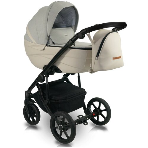Коляска 3в1 Bexa Ideal, ID 07 бежевый+бежевая кожа
