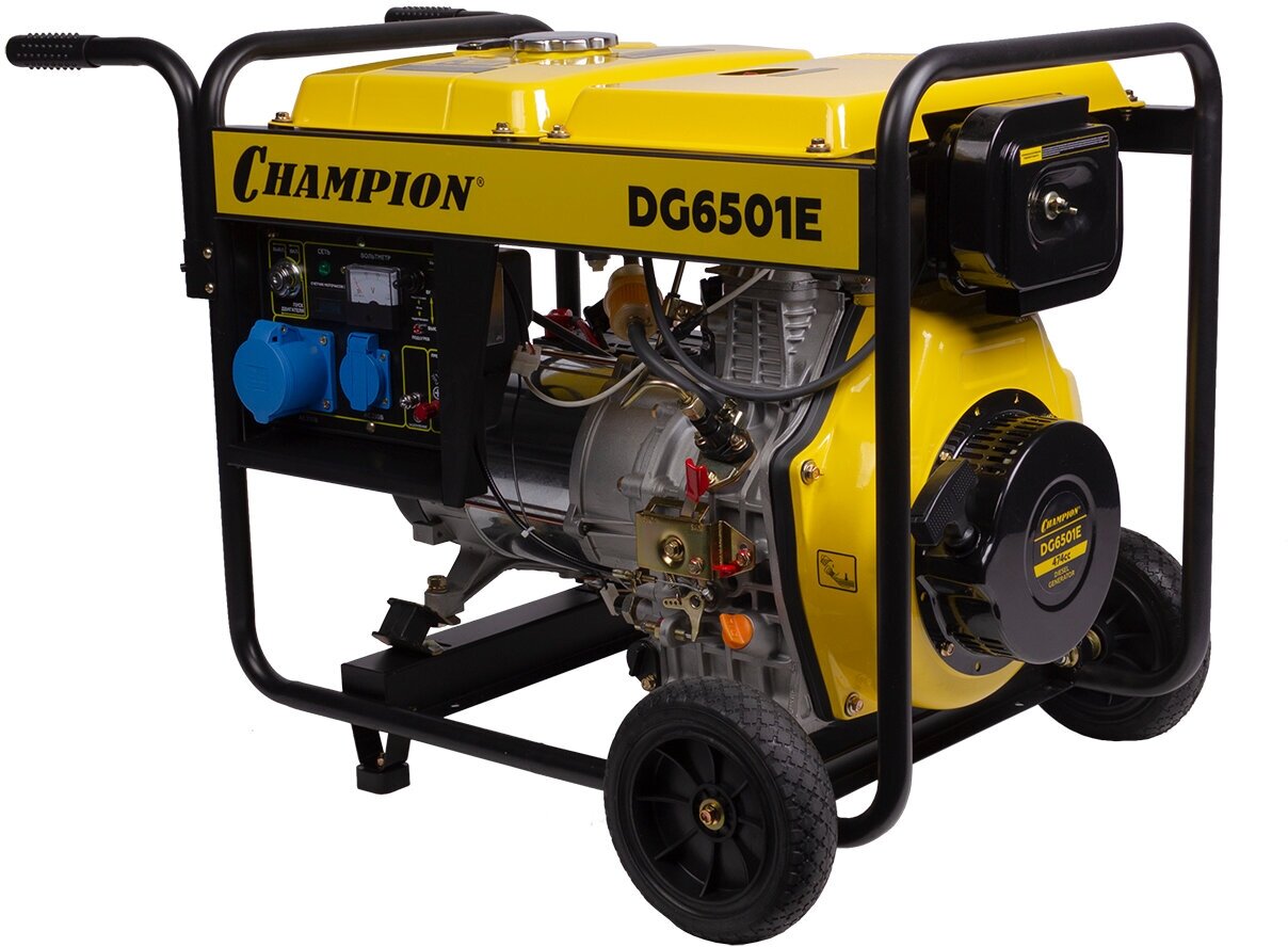 Дизельный генератор CHAMPION DG6501E, (5500 Вт)