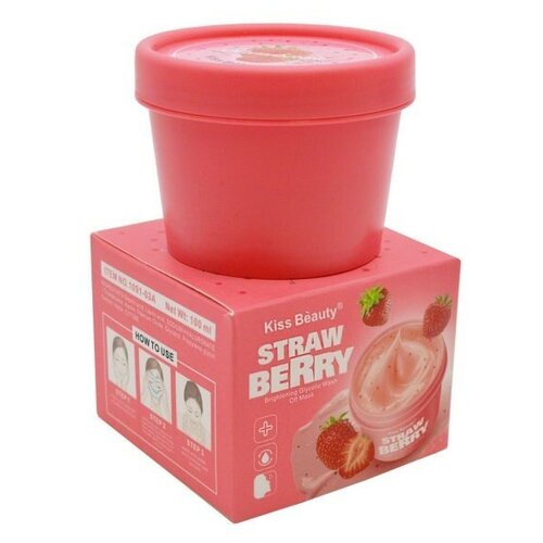 Cкраб с экстрактом клубники Kiss Beauty Strawberry Scrub ,100 мл.
