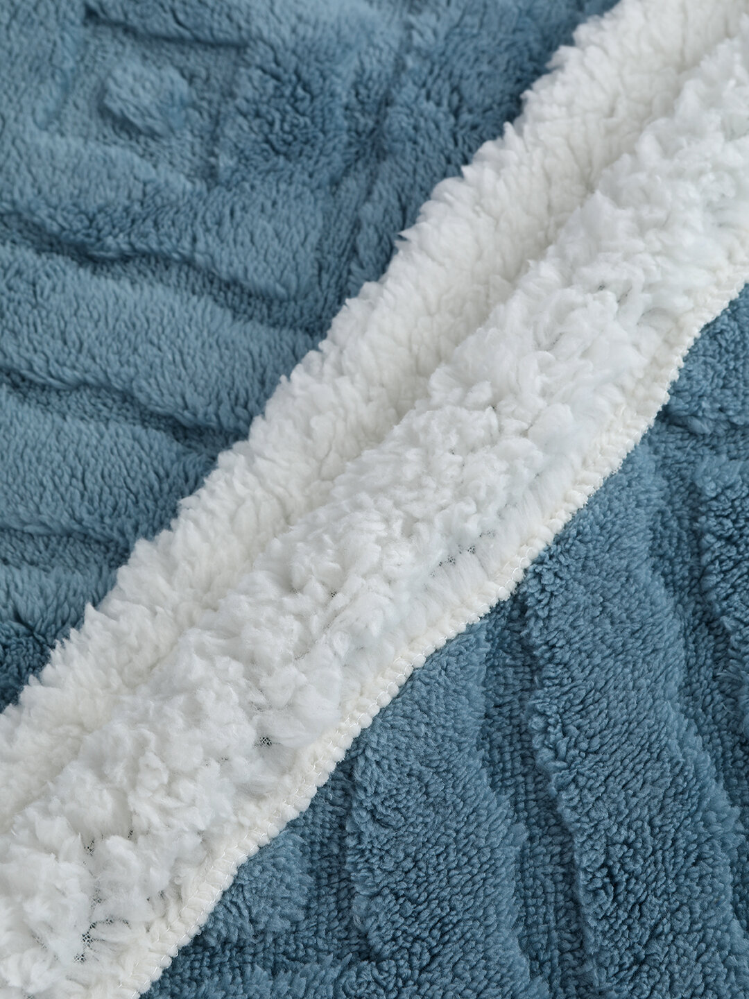 Плед покрывало SXLT Company Caramelle, 180х200 см, голубой/белый - фотография № 6