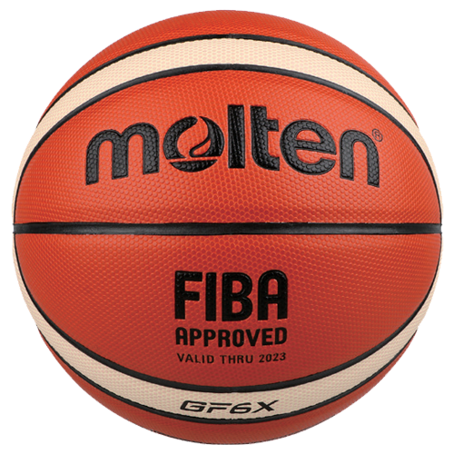фото Баскетбольный мяч molten gf6x. размер 6. orange/ivory. indoor