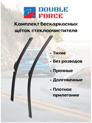 Бескаркасные щетки комплект Ford Fusion I 2002 - 2012 (550-400 мм.Крючок)