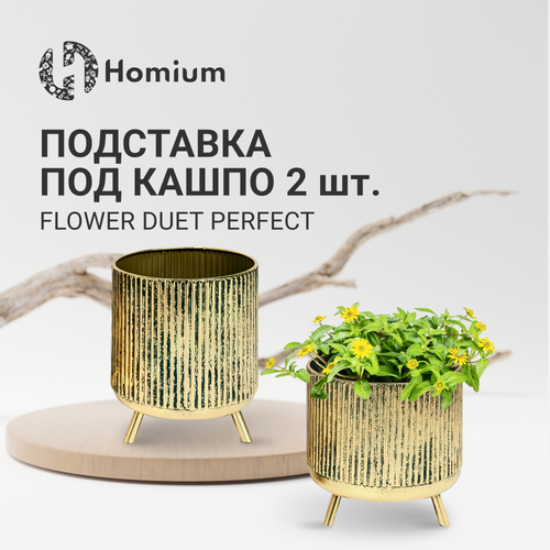 Подставка под кашпо Homium Flower Duet Perfect, набор 2шт (вазон)