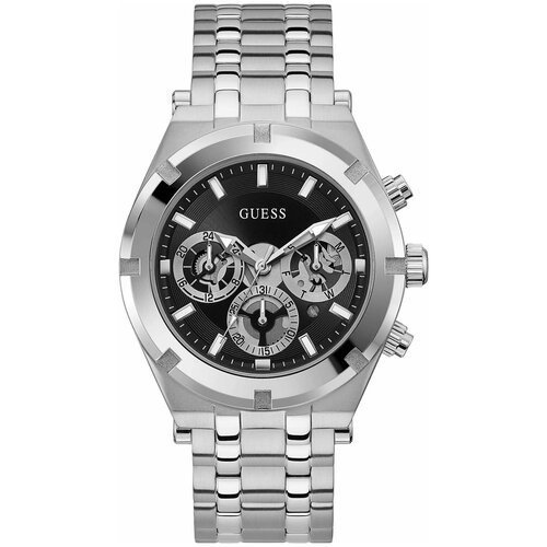 Наручные часы FOSSIL Guess GW0260G1, черный, серебряный