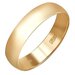 Кольцо обручальное Эстет, красное золото, 585 проба, размер 18