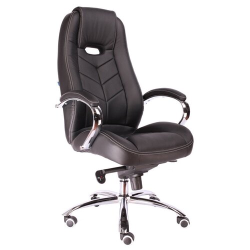 фото Компьютерное кресло everprof drift m для руководителя, обивка: натуральная кожа, цвет: черный