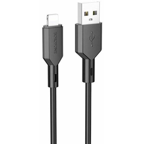 Дата-кабель USB универсальный Lightning Borofone BX70 (2,4A) (черный)