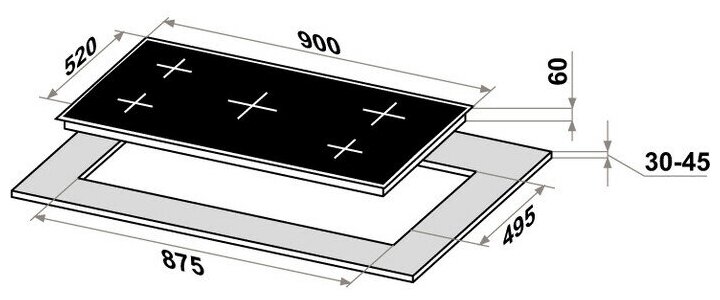 Индукционная варочная панель MAUNFELD CVI905SFBK - фотография № 10