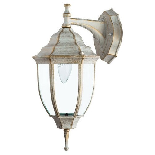 Уличный светильник arte lamp pegasus 1x60вт e27 алюминий белый 7968₽