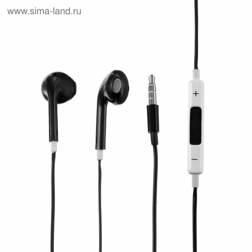 Наушники LuazON VBT 12 вкладыши микрофон чёрные 642₽