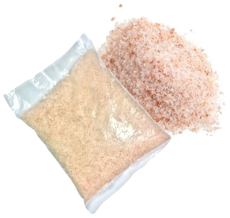Пищевая Гималайская розовая соль Wonder Life мелкий помол 0,5-1 мм эконом. упаковка 1 кг