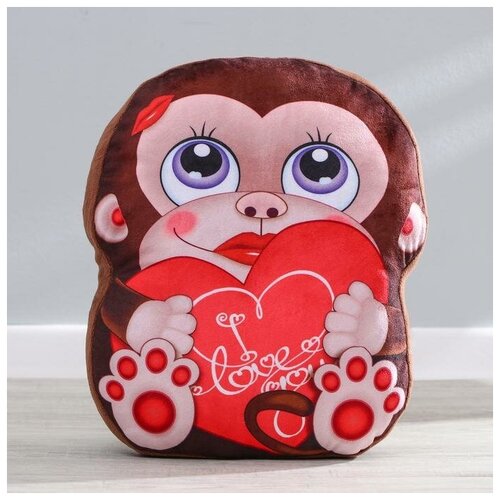фото Мягкая игрушка «обезьянка», с сердцем noname