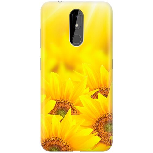 фото Re:pa накладка transparent для nokia 3.2 с принтом "подсолнухи"