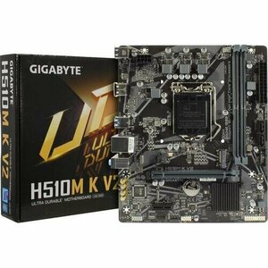 Материнская плата Gigabyte H510M K Soc-1200 Intel H510 2xDDR4 mATX AC`97 8ch(7.1) М.2 GbLAN+HDMI