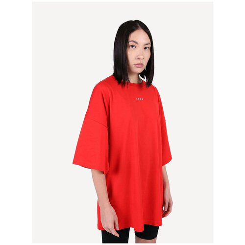 Футболка ZNWR oversize базовая (Огненно-красный, L)