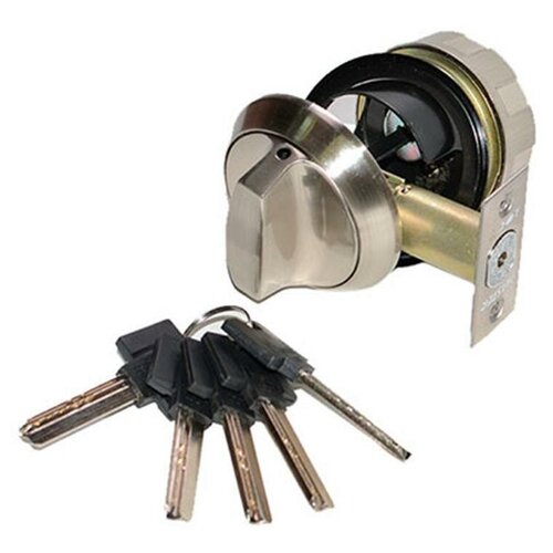 Цилиндровый замок PANDOOR MASTER-LOCK DeadBolt (No-Key) автомат, правый замок врезной deadbolt master lock автомат правый