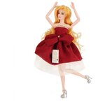 Кукла QIAN JIA TOYS Emily Бордо: Девушка с собачкой, 28 см, HP1110870 - изображение