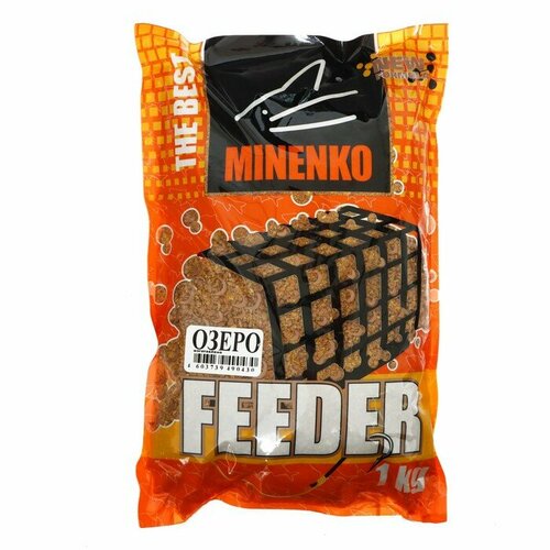 фото Прикормка minenko feeder, озеро, меланжевый, 1 кг