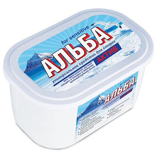 Паста для стирки Альба Sensitive, 1.2 кг, контейнер