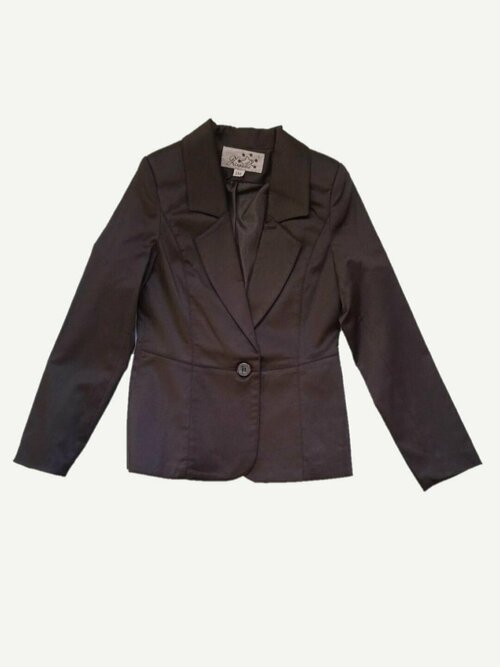 Школьный пиджак, размер 116, черный