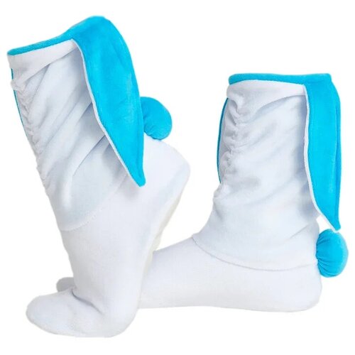 фото Тапочки bearwear размер 34-35, белый/голубой