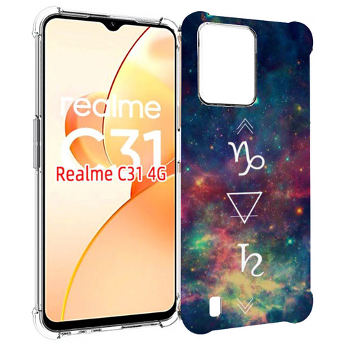 Чехол MyPads знак зодиака козерог 5 для OPPO Realme C31 задняя-панель-накладка-бампер