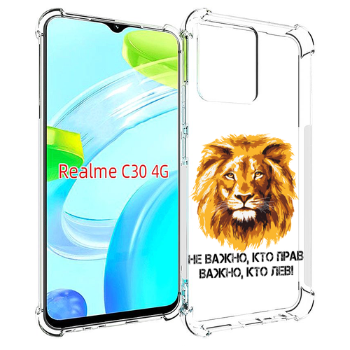 Чехол MyPads мудрый лев для Realme C30 4G / Narzo 50i Prime задняя-панель-накладка-бампер чехол mypads разноцветный лев детский для realme c30 4g narzo 50i prime задняя панель накладка бампер