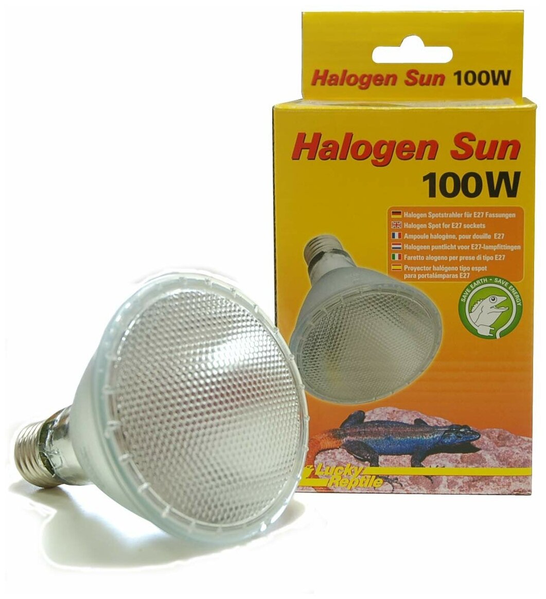 LUCKY REPTILE Лампа галогенная "Halogen Sun Spot 100Вт, E27" (Германия) - фото №3
