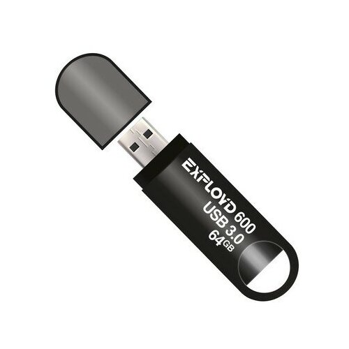 Флешка Exployd 570, 64 Гб, USB2.0, чт до 15 Мб/с, зап до 8 Мб/с, чёрная флешка oltramaх 30 64 гб usb2 0 чт до 15 мб с зап до 8 мб с чёрная