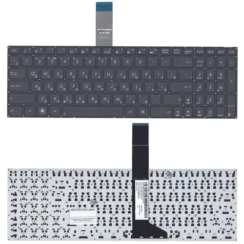 Клавиатура для ноутбука Asus X501, X501A, X501U черная клавиатура для ноутбука asus x550 x501a x501u черная без рамки