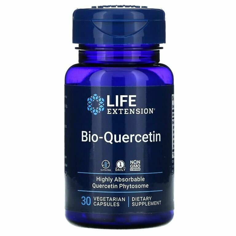 Life Extension Bio-Quercetin, Биокверцетин 30 капсул