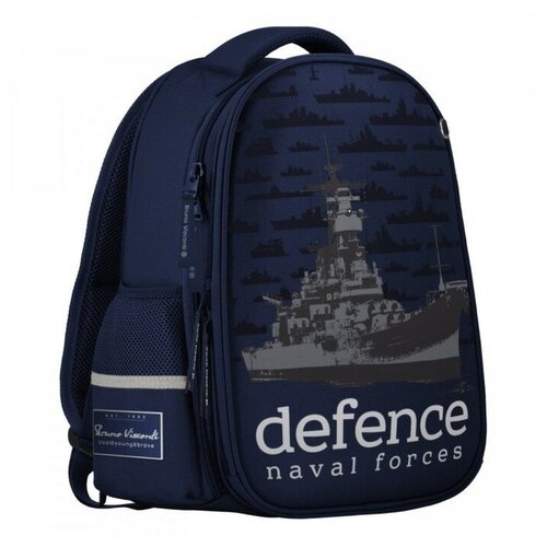 фото Brunovisconti рюкзак каркасный bruno visconti "defence forces.корабль", 38 х 30 х 20 см, пенал в подарок