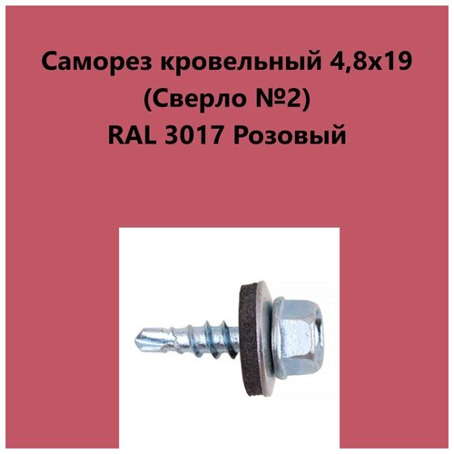 Саморез кровельный 4,8х19 (св.№2) RAL3017