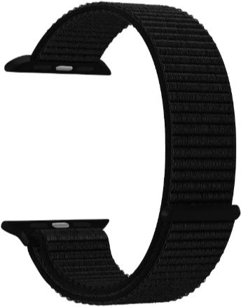 Ремешок Deppa Band Nylon для Apple Watch 38/40/41mm, нейлоновый, черный (арт.48101)