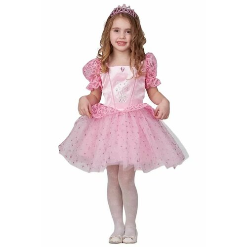 Принцесса-малышка (розовая) р.104-52 арт.23-76 детский костюм принцессы 8947 104 см
