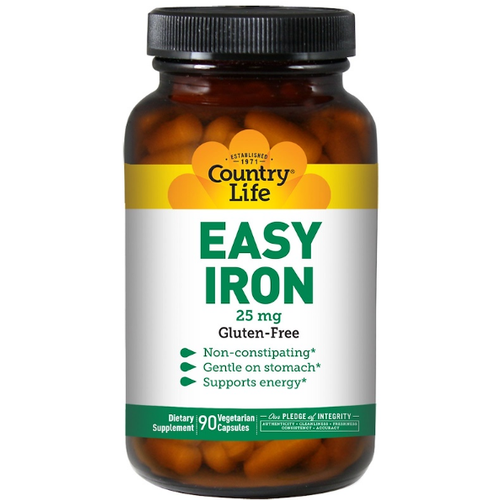 Country Life Easy Iron (Железо в легкоусвояемой форме) 25 мг 90 капсул