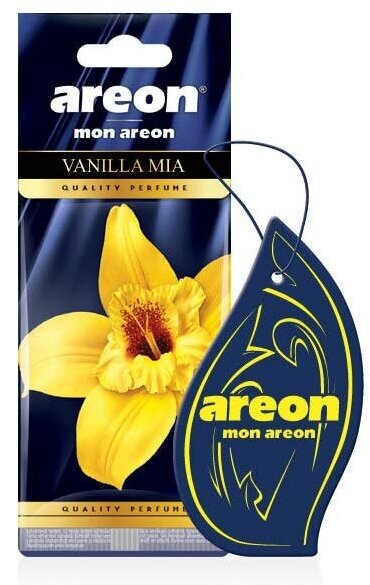 Ароматизатор подвесной картон AREON MON AREON Vanilla-mia (прессованный картон/елка/елочка/освежитель)