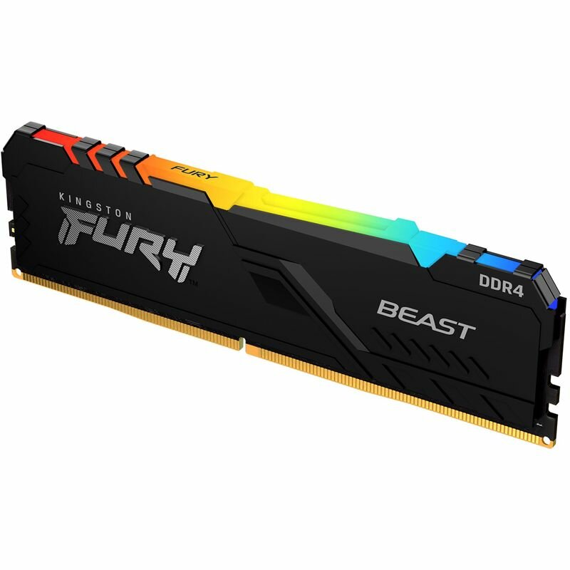 Оперативная память KINGSTON FURY Beast Black RGB DIMM DDR4 16GB 3600MHz (KF436C18BBA/16)