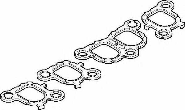 Прокладка впускного коллектора технический картон (комплект 6шт) Elring 217.460