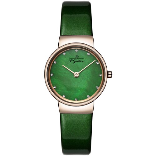 Наручные часы F.Gattien, зеленый наручные часы f gattien fashion черный желтый